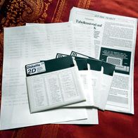 Commodore Disc26 mit Fotokopien des Heftes