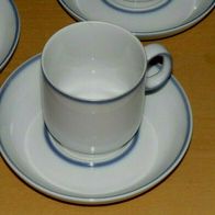 3 x Thomas Germany Kaffee - Set - Scandic Gotland - weiß-blau Top!