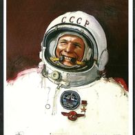 Postkarte Juri Alexejewitsch Gagarin - Kosmonaut der Sowjetunion (5)