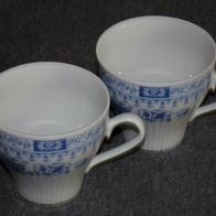 2 x Ilmenau GDR / DDR Kaffeetasse "Echt Kobalt" Henneberg Porzellan