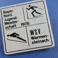 Bayer. Nord. Jugend Meisterschaft 1976 Warmensteinach Brosche 35 X 35 mm