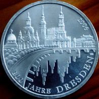 10 Euro Silber 2006 Dresden stgl. Randschrift Typ A oder B