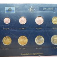 San Marino 2002 erster Euro-Münzsatz KMS