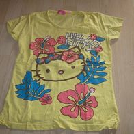 schönes Hello Kitty - T-Shirt Gr. 146/152 Glitzerdruck (0714)