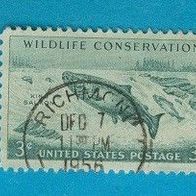 USA 1956 Mi.699 - 701 sauber gestempel Naturschutz Tiere