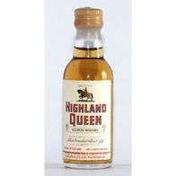 OLD Highland Queen Scotch Whisky Scotland Miniaturflasche Mignon Miniature RAR