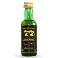 OLD Seventy seven 77 Scotch Whisky 100% Miniaturflasche Mignon Miniature Selten