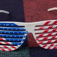 Brille mit Stars and Stripes, USA-Flagge