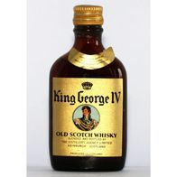 King George IV Old Scotch Whisky Miniaturflasche Schnapsflasche Mignon Miniature
