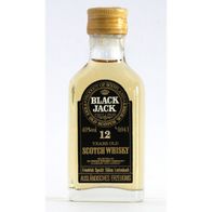 Black Jack DELUXE OLD SCOTCH WHISKY Miniaturflasche Mignon Miniature Sammlung