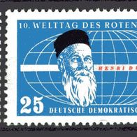 DDR 1957 Welttag des Roten Kreuzes MiNr. 572 - 572 ungebraucht Falz
