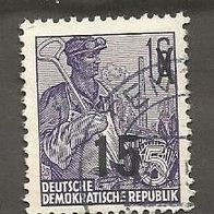 Briefmarke DDR: 1954 - 15 auf 16 Pfennig - Michel Nr. 438 Ig X