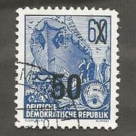 Briefmarke DDR: 1954 - 50 auf 60 Pfennig - Michel Nr. 441 Ig X