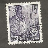 Briefmarke DDR: 1955 - 15 Pfennig - Michel Nr. 454