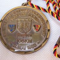 Medallie-4. Wetterau Taunus Radrundfahrt - Tour De Toom, Karben 105 Km - 12. Mai 1983