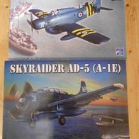 1/48 Italeri 2757 AD-4W Skyraider + Revell 85-5327 Skyraider AD-5 (A-1E)