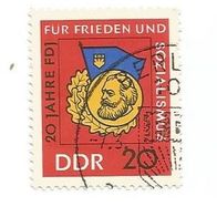 Briefmarke DDR: 1966 - 20 Pfennig - Michel Nr. 1167