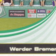 Werder Bremen Panini Sammelbild 2007 Mannschaftsbild 4 Bildnummer 94