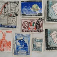 kleines Konvolut alter Briefmarken aus Peru (Südamerika) um 1930 und jünger !!!