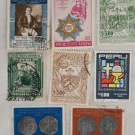 kleines Konvolut alter Briefmarken aus Peru (Südamerika) um 1940 und jünger- Lot 2