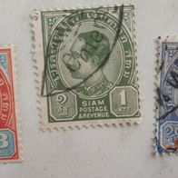 kleines Konvolut alter Briefmarken aus Siam / (ab 1939 Thailand !) um 1930 ???