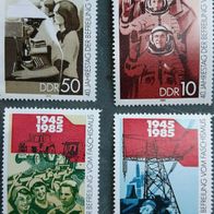 alter DDR Briefmarken -Satz "40 Jahre Faschismusende" v. 1985 postfrisch !