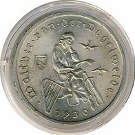 Weimarer Republik Dt. Reich Silber 3 Reichsmark 1930G, Walther v. der Vogelweide