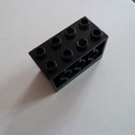 LEGO Konverter Montageblock 2x4x2 6061 Schwarz Ersatzteile