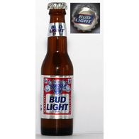 Anheuser Busch Bud Light Beer Bier Lager Miniaturflasche Mignon Miniature RAR