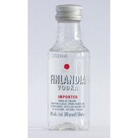 Finlandia Vodka Wodka Miniaturflasche Schnapsflasche OLD Mignon Miniature RAR