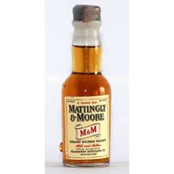OLD Mattingly Moore M&M Straight Bourbon Whisky Miniaturflasche Mignon Miniature