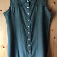 dunkelgrünes Kleid Gr. 44 (5195)