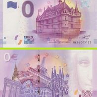 0 Euro Schein Chateau d´Azay-le-Rideau UEGJ 2017-1 selten Nr 5122