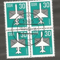 Briefmarke DDR: 1982 - 30 Pfennig - Michel Nr. 2751 4er Block