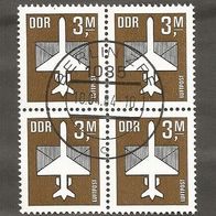 Briefmarke DDR: 1984 - 3 Mark - Michel Nr. 2868 - 4er Block