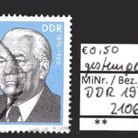 DDR 1975 Persönlichkeiten der deutschen Arbeiterbewegung (IV) MiNr. 2106 gestempelt