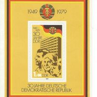 Briefmarke DDR 1979 - Michel Nr. Block 56 - ungestempelt