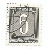 Briefmarke DDR - Verwaltungspost: 1956 - 5 Pfennig - Michel Nr: 1
