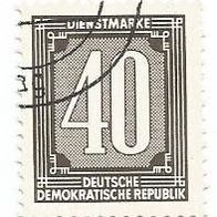 Briefmarke DDR - Verwaltungspost: 1956 - 40 Pfennig - Michel Nr: 4