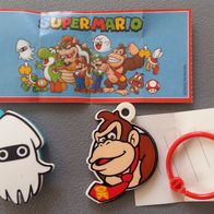 Kinder Joy Super Mario Sticker Box - Donkey Kong Anhänger + 1BPZ