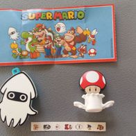 Kinder Joy Super Mario Toad Stempel - Sticker Box + 1BPZ