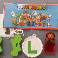 Kinder Joy Super Mario Luigi Kopfhörerhalter - Blumen - Clip + 1BPZ