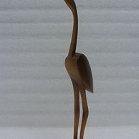 Flamingo Holzfigur/ geknickter Fuß, 50/60ger Jahre