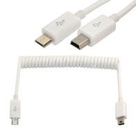 USB Micro auf Mini usb Typ B Stecker Kabel Adapter Adapterkabel Spiralkabel
