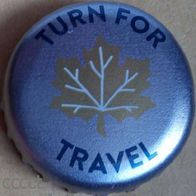 Turn For Travel promotion Molson Bier Brauerei Kronkorken Kanada Canada Kronenkorken