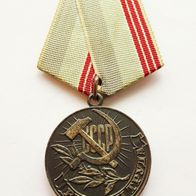 UdSSR Medaille "Veteran der Arbeit" versilbert - ohne LMD