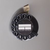 Telefon Nummernschalter Wählscheibe schwarz SEL 1978 - TOP unbenutzt