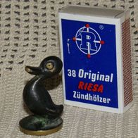 Gluttöter Ente Bosse Messing Bronze patiniert 40 Gramm