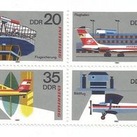 Briefmarke DDR: 1980 - Michel Nr. 2516 - 2019 - ungestempelt 4er Block