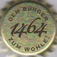 Dem Bürger zum Wohle, 1464, Naila 2011, Bier Kronkorken in unbenutzt Kronenkorken neu